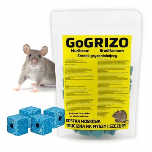 TRUTKA TRUCIZNA NA SZCZURY MYSZY GRYZONIE silna 1,5KG MURIBROM KOSTKA na Arena.pl