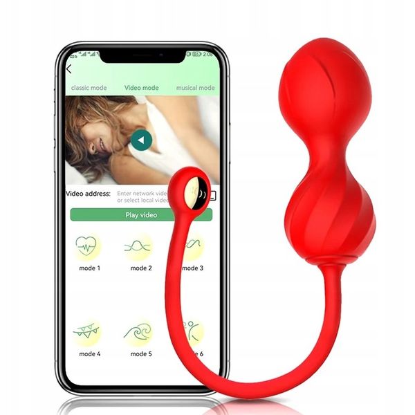 KULKI GEJSZY STEROWANE APLIKACJĄ WIBRATOR APP SILKON zdjęcie 4