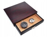 Humidor Czarno-Bordowy Podróżny Przenośny Angelo