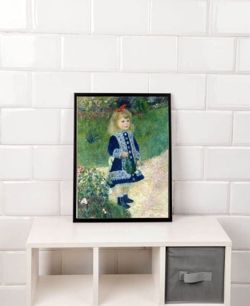 A Girl with a Watering Can, Auguste Renoir - plakat 21x29,7 cm zdjęcie 2