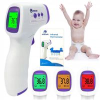 TERMOMETR BEZDOTYKOWY NA PODCZERWIEŃ LCD ELEKTRONICZNY CYFROWY CERTYFIKAT