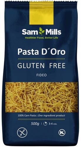 4x BEZGLUTENOWY makaron SamMills SPAGHETTI ŚWIDERKI RURKI NITKI bez glutenu na Arena.pl
