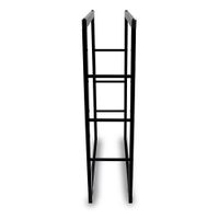 19407 Metalowy stojak na drewno kominkowe Wysoki kosz 80x100cm Nowoczesny