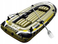 Łódź Ponton Rybacki Wędkarski Turystyczny Wiosła Pompka 4-os FISHMEN 350SET