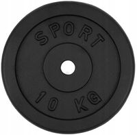 Talerz żeliwny 10kg obciążenie żeliwne krążek 28mm