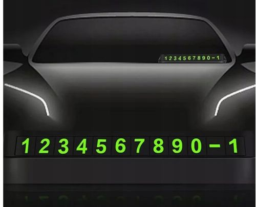 Tabliczka Parkingowa Informacyjna na Numer Telefonu Komórki Kierowcy Auta na Arena.pl