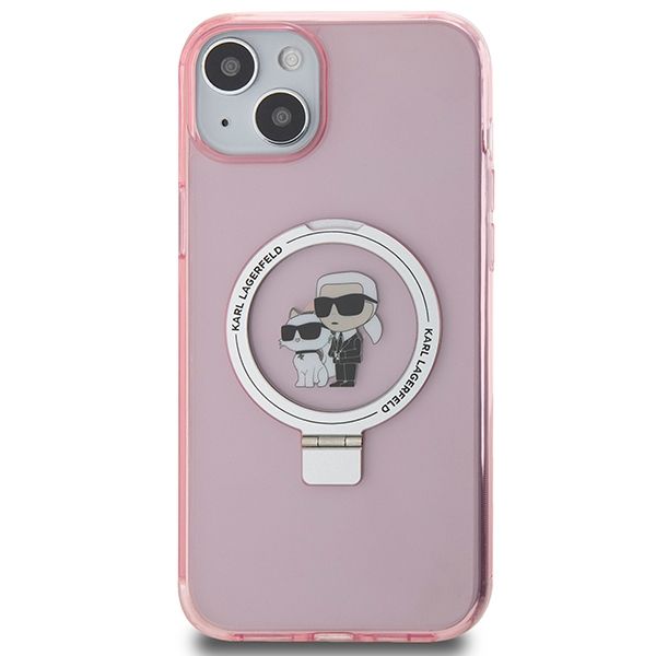 Etui Karl Lagerfeld do iPhone 15 Plus, iPhone 14 Plus, Różowy, MagSafe zdjęcie 3