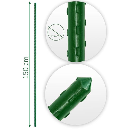 Tyczki do roślin 150 cm Plonos PL-940 zielone 10szt na Arena.pl