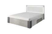 Łóżko do sypialni 160x200 stelaż + szuflada oświetlenie led  DOSTAWA