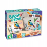 Zestaw kreatywny dla dzieci decoupage Strigo Paper Patch Saszetka z papugą