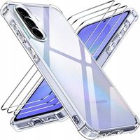 ZESTAW Etui do SAMSUNG A36 5G ANTI SHOCK CASE OBUDOWA CLEAR +3 SZTUKI SZKŁO