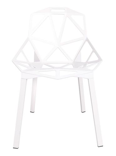 Krzesło SPLIT PREMIUM białe - aluminium, nogi białe na Arena.pl