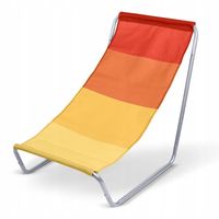 LEŻAK PLAŻOWY SKŁADANY KRZESŁO TURYSTYCZNE PRZENOŚNE FOTEL OGRODOWY MODNY