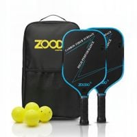 rakiety do pickleball zoodo p4 t700 carbon fiber gradient blue + 4 piłki