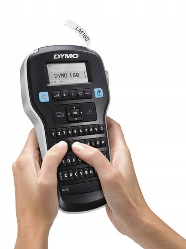 Drukarka etykiet DYMO LM160 Label Manager + taśma D1 45013 12mm biała na Arena.pl