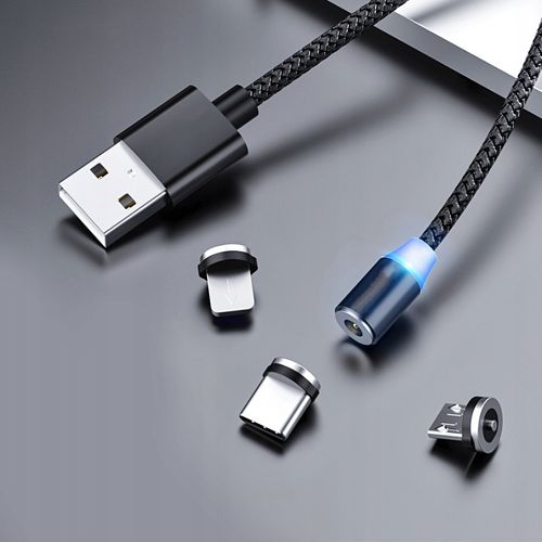 KABEL MAGNETYCZNY 3w1 MICRO TYP-C do IPHONE USB-C na Arena.pl
