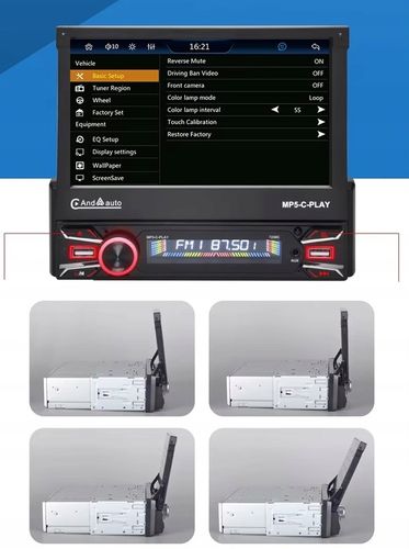 RADIO SAMOCHODOWE BT 1 DIN 7" DOTYKOWE ANDROID 13 WIFI APPLE CARPLAY KAMERA na Arena.pl