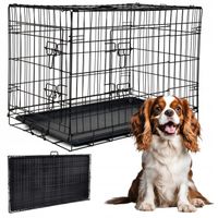 KLATKA METALOWA KENNELOWA DLA PSA ZWIERZĄT TRANSPORTER KOJEC 48,5x77x55,5 L