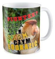 Kubek z nosaczem Czeba by sie czym łodkazić