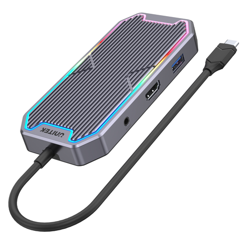 Unitek Hub USB-C HDMI RJ45 3,5mm audio 100W 10Gbps na Arena.pl