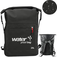 WODOSZCZELNY PLECAK WOREK WODOOPORNY 25L CZARNY