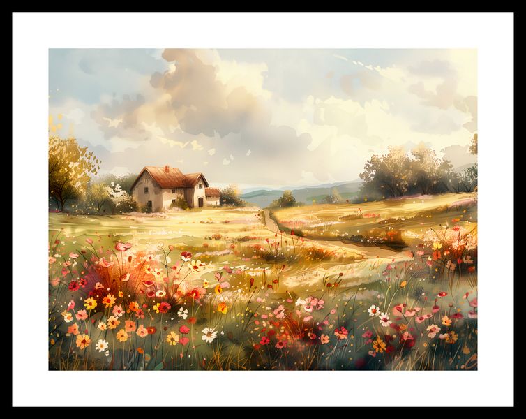 Plakat 40x30cm Sielski Domek zdjęcie 3