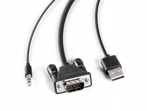 Sitecom CN-352 przejściówka VGA HDMI + USB 2.0 + 3.5 mm Czarny na Arena.pl