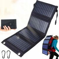 ŁADOWARKA SOLARNA DO TELEFONU 20W SKŁADANY PANEL SŁONECZNY USB IP65