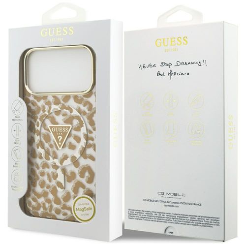 etui guess leopard glitter magsafe do    iphone 17 pro max brązowy na Arena.pl