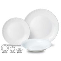 komplet obiadowy opal dla 6 osób 18 elem. kinghoff kh-1875