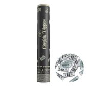 Tuba z konfetti pieniądze banknoty dolary, 30 cm