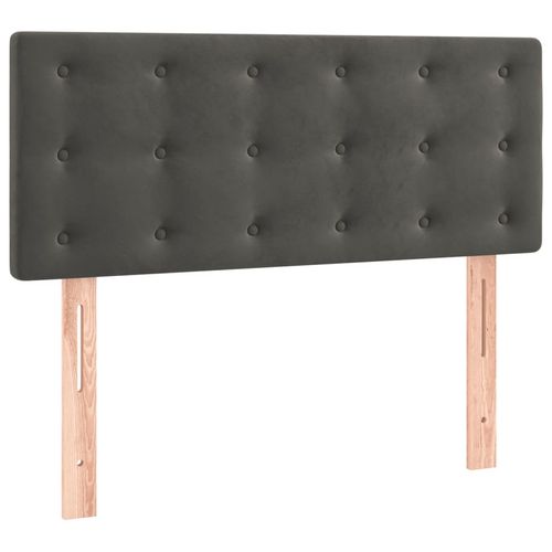 Zagłówek do łóżka, ciemnoszary, 90x5x78/88 cm, aksamit na Arena.pl
