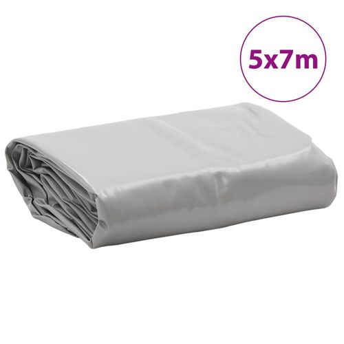 Plandeka, szara, 5x7 m, 650 g/m² na Arena.pl