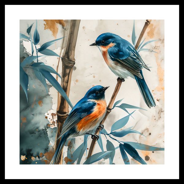 Plakat 30x30cm Trzy Ptaki zdjęcie 3