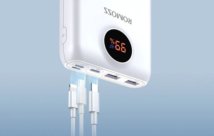 ROMOSS MOCNY POWERBANK USB DO TELEFONU 20000MAH USB-C 2X USB-A PD QC 22.5W zdjęcie 7