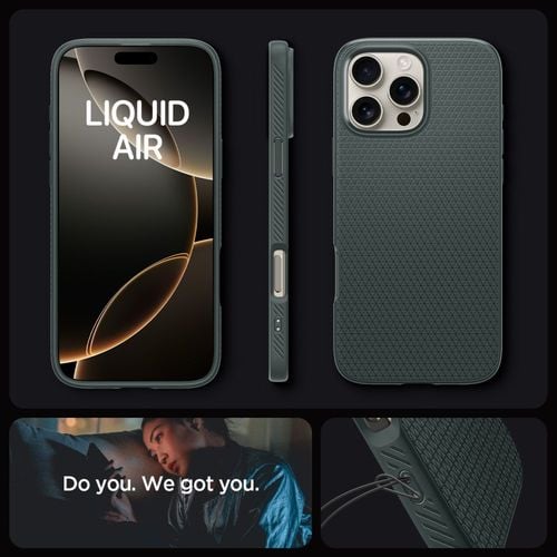 etui case na iphone 16 pro max liquid air - zielone na Arena.pl