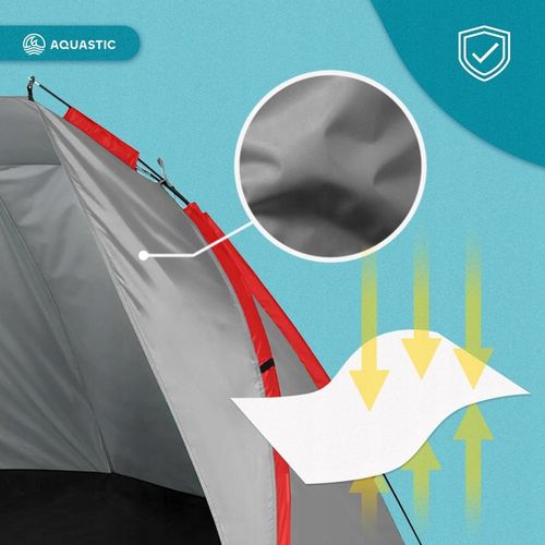 Namiot plażowy AQUASTIC Concielo szary UPF50+ Ochrona przed słońcem na Arena.pl