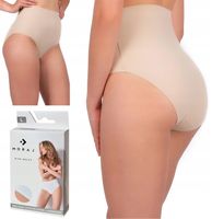 Figi Majtki Damskie Laserowo Cięte Wyszczuplające Gładkie Cieliste MORAJ L