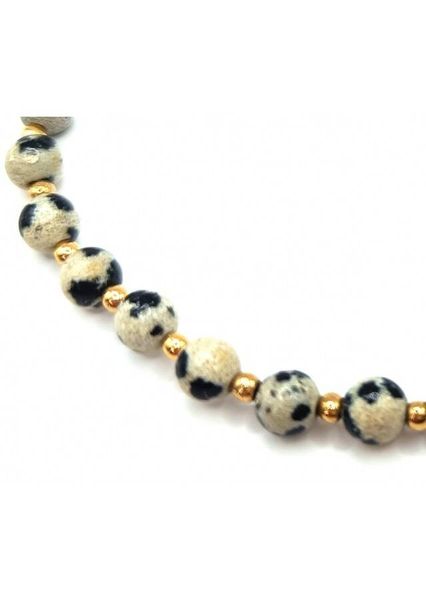 Bransoletka Jaspis dalmatyński 925 zdjęcie 2