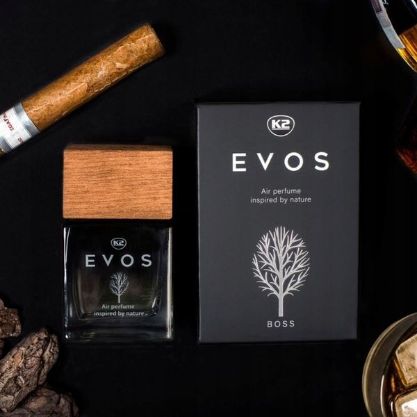 K2 EVOS BOSS PERFUMY ZAPACH DO SAMOCHODU 50ml zdjęcie 3