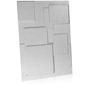 Panel ścienny dekoracjny na ścianę 3D z włókniny ozdobny biały CHOC