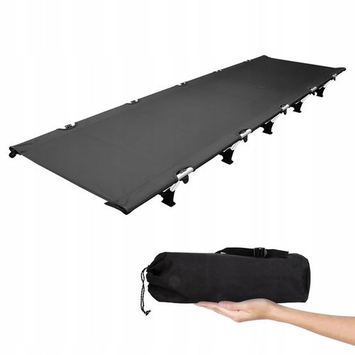 ŁÓŻKO TURYSTYCZNE POLOWE LEŻAK SKŁADANE DUŻE WYGODNE Z TORBĄ - LEKKIE na Arena.pl