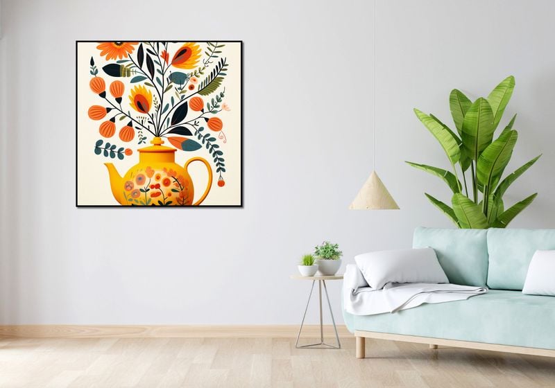 Plakat 100x100cm Bujna Herbata zdjęcie 4