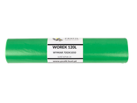 Worki na śmieci odpady Profil 120L zielone 25 szt