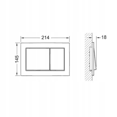 Przycisk spłukujący do WC Tece Base czarny mat 9.240.723 na Arena.pl