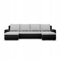 KANAPA NAROŻNIK FORESTA U DUŻY SZARY CZARNY Rozkładana