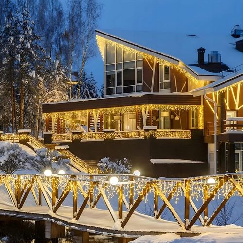 LAMPKI OŚWIETLENIE ŚWIĄTECZNE ZEWNĘTRZNE SOPLE LED ŚWIATEŁKA OGRODOWE DOM na Arena.pl