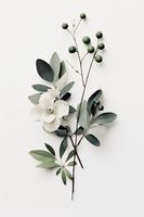 Plakat 20x30cm Papierowy Kwiat