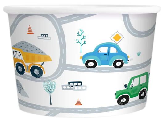 Kubek do lodów Auta 6szt zdjęcie 1