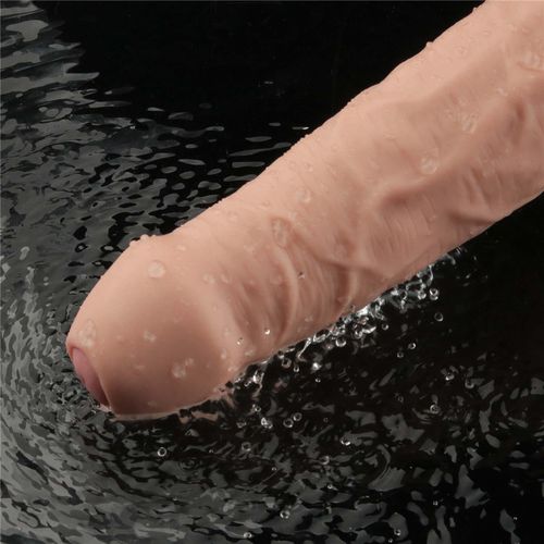 9" real softee rechargeable tpe vibrating dildo(flesh) na Arena.pl